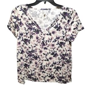 Thalia Sodi Floral Tee Extra Large